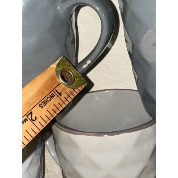 Set Of 6 Elama Diamond Textured Ceramic Mugs - Picture 6 of 8